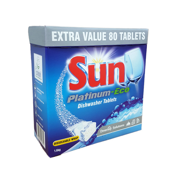 SUN PLATINUM ECO DISHWASHER TABLETS 80pk JASCO DIST