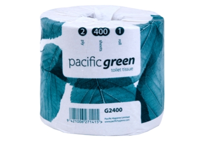 PH GREEN RECYCLED WRAPPED TOILET ROLLS 2ply 400s 48roll FSC