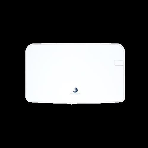 QUARTZ DOUBLE MIDI TOILET ROLL DISPENSER WHITE