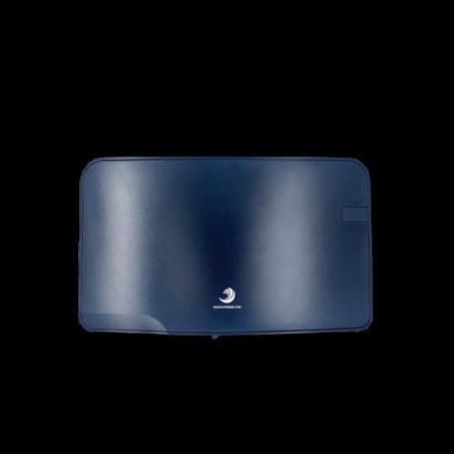 QUARTZ DOUBLE MIDI TOILET ROLL DISPENSER BLACK
