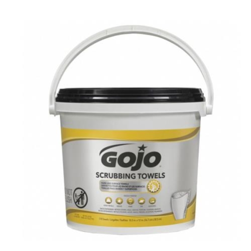 GOJO WATERLESS CITRUS SCRUBBING TOWELS 170Pk