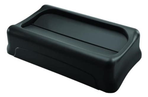 RUBBERMAID SLIM JIM SWING LID BLACK