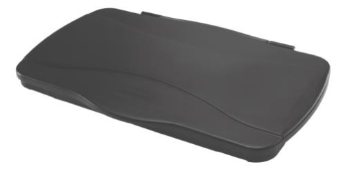 RUBBERMAID EXECUTIVE SLIM JIM HINGED LID BLACK