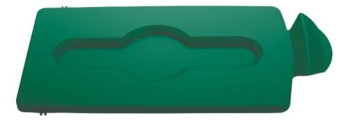 RM SLIM JIM RECYCLING STATION CLOSED WASTE LID GREEN