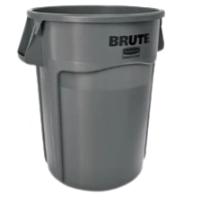 RUBBERMAID BRUTE BIN 166.5L GRAY