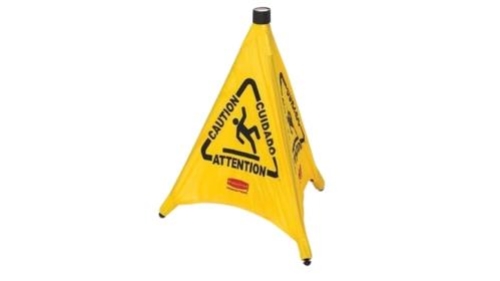 RUBBERMAID POP-UP SAFETY CONE 20"(50.8CM) MULTI-LINGUAL