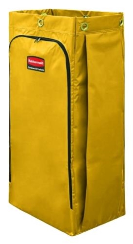 RUBBERMAID JANITORIAL CLEANING CART VINYL BAG 128L YELLOW