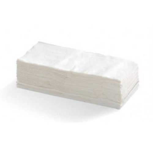 SHARP LUNCHEON 2Ply SERVIETTE 1/8 REDIFOLD WHITE 3000cn