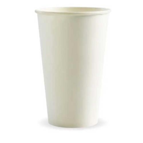 BIOPAK 16oz WHITE SINGLE WALL CUP 1000ctn