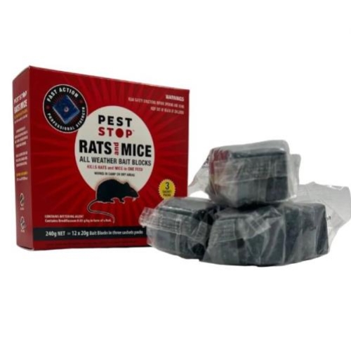 PESTSTOP RAT & MICE ALL WEAHTER WITH 12PC BAIT BLOCKS