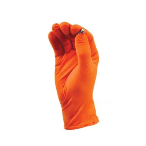 NITRILE ORANGE POWDER FREE GLOVE LARGE 10/CTN