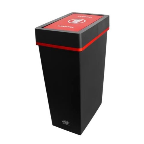 SABCO 40L RECYCLING STATION RED GENERAL WASTE