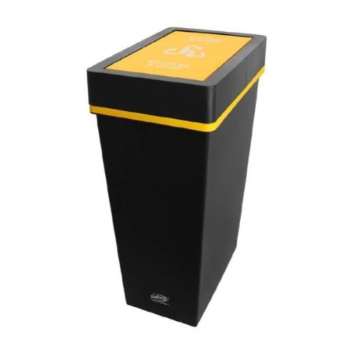SABCO 40L RECYCLING STATION YELLOW BOTTLES & CANS