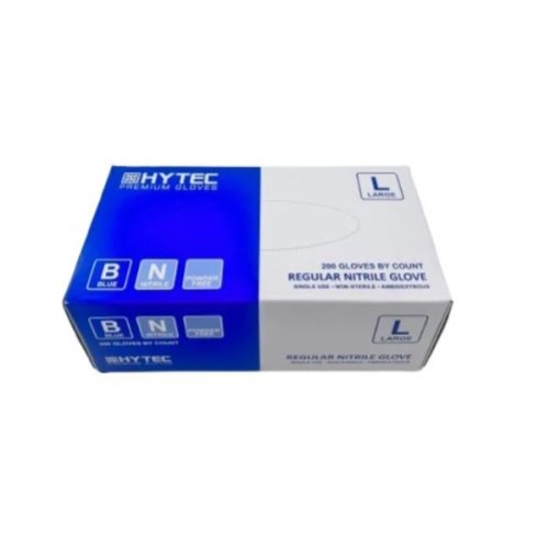 NITRILE BLUE POWDER FREE GLOVE LARGE 200pk