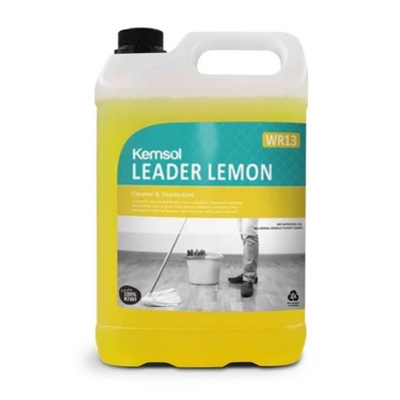 KEMSOL LEADER LEMON CLEANER DISINFECTANT 5ltr