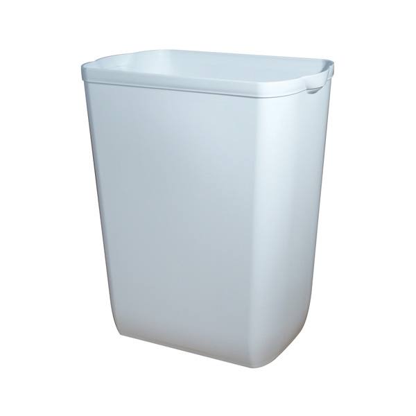 PLASTIC WASTE BIN LARGE 43Ltr WHITE JASCO DIST