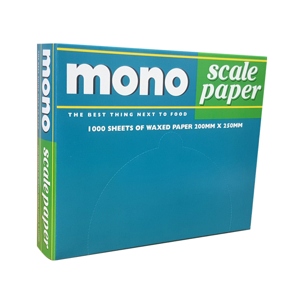 MONO SCALE PAPER WAXED 200x250mm  1000pk