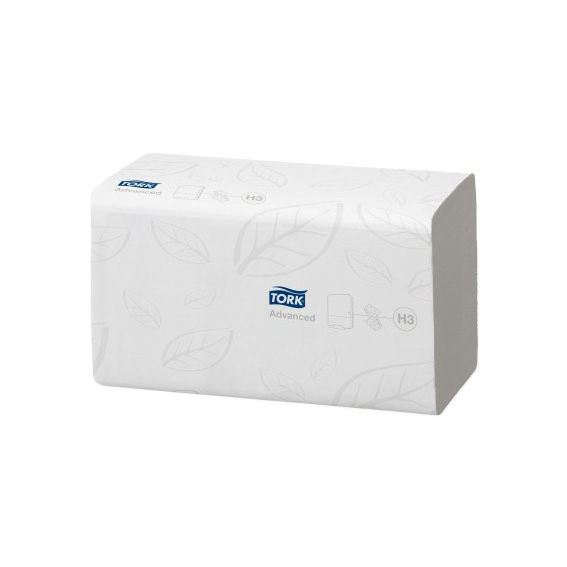 TORK ADVANCED 2Ply SOFT SINGLE FOLD TOWEL 250x15pk H3 JASCO DIST