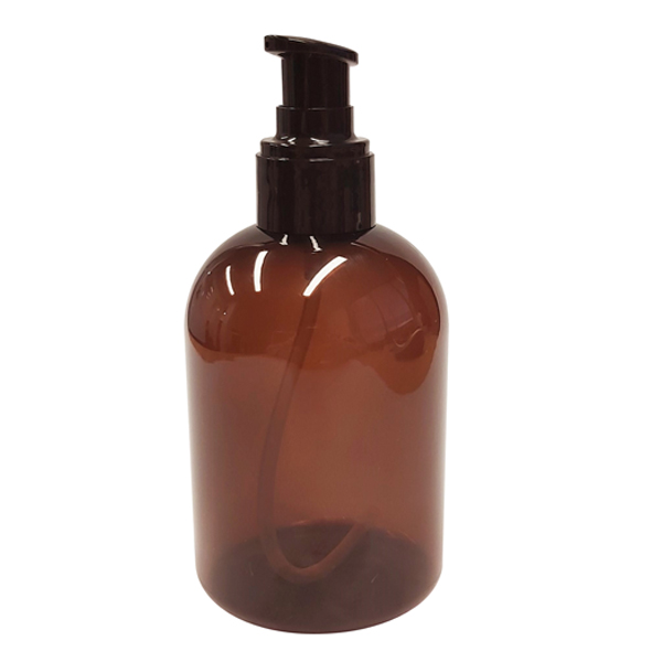 AMBER PLASTIC BOTTLE 250ML WITH PUMP (EMPTY) | JASCO DIST