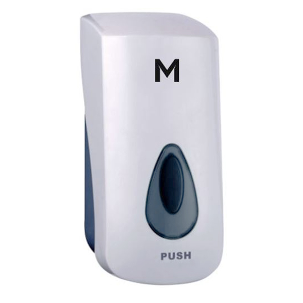 MSERIES LIQUID SOAP DISPENSER REFILLABLE WHITE 1Ltr JASCO DIST