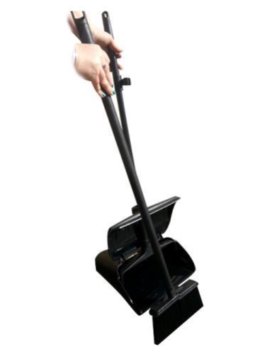 UPRIGHT BRUSH & PAN SET BLACK