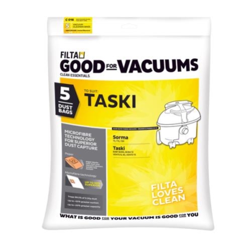 FILTA VAC BAGS TASKI 20040/C016 5pk